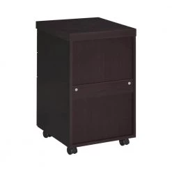 Skylar Cappuccino File Cabinet with 3-Drawers and Casters by Coaster Home Furnishings -Coaster Home Furnishings Shop cappuccino coaster home furnishings file cabinets 800903 1f 1000