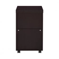 Skylar Cappuccino File Cabinet with 3-Drawers and Casters by Coaster Home Furnishings -Coaster Home Furnishings Shop cappuccino coaster home furnishings file cabinets 800903 4f 1000