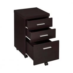 Skylar Cappuccino File Cabinet with 3-Drawers and Casters by Coaster Home Furnishings -Coaster Home Furnishings Shop cappuccino coaster home furnishings file cabinets 800903 77 1000