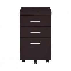 Skylar Cappuccino File Cabinet with 3-Drawers and Casters by Coaster Home Furnishings -Coaster Home Furnishings Shop cappuccino coaster home furnishings file cabinets 800903 c3 1000