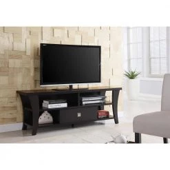 60 in. Cappuccino TV Console with 1-Drawer by Coaster Home Furnishings -Coaster Home Furnishings Shop cappuccino coaster home furnishings tv stands 700497 31 1000