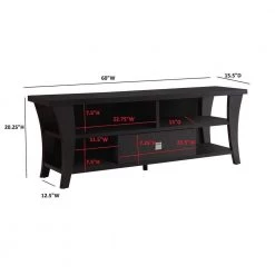 60 in. Cappuccino TV Console with 1-Drawer by Coaster Home Furnishings -Coaster Home Furnishings Shop cappuccino coaster home furnishings tv stands 700497 c3 1000