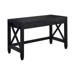 Humfreye 47.25 in. Rectangle Cappuccino Wood 2-Drawers Writing Desk by Coaster Home Furnishings