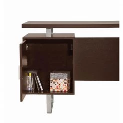 Glavan 60 in. Rectangular Cappuccino 1-Drawer Office Writing Desk with File Cabinet by Coaster Home Furnishings -Coaster Home Furnishings Shop cappuccino coaster home furnishings writing desks 801521 77 1000
