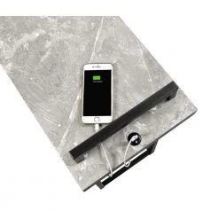 11.5 in. Cement and Gunmetal C-Shaped Wood Accent Table with USB Port by Coaster Home Furnishings 8 11.5 in. Cement and Gunmetal C-Shaped Wood Accent Table with USB Port by Coaster Home Furnishings -Coaster Home Furnishings Shop cement and gunmetal coaster home furnishings c tables 931129 c3 1000