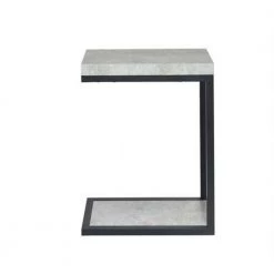 1-shelf Snack Table Cement by Coaster Home Furnishings -Coaster Home Furnishings Shop cement black coaster home furnishings end side tables 902933 4f 1000