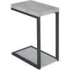 1-shelf Snack Table Cement by Coaster Home Furnishings -Coaster Home Furnishings Shop cement black coaster home furnishings end side tables 902933 64 1000