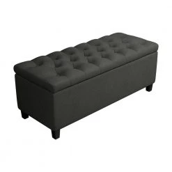Charcoal Storage Bench with Lift Top 18.25 in. x 44.25 in. x 18.5 in. by Coaster Home Furnishings