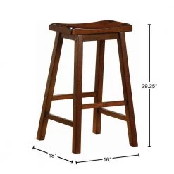Wooden 29 in. Bar Stools Chestnut (Set of 2) by Coaster Home Furnishings -Coaster Home Furnishings Shop chestnut coaster home furnishings bar stools 180079 40 1000