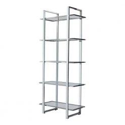 Coaster Home Furnishings Shop -Coaster Home Furnishings Shop chrome and clear coaster home furnishings bookcases bookshelves 805538 e1 1000