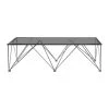 Chalet 53 in Chrome and Grey Rectangle Glass Coffee Table by Coaster Home Furnishings 1 Chalet 53 in Chrome and Grey Rectangle Glass Coffee Table by Coaster Home Furnishings -Coaster Home Furnishings Shop chrome and grey coaster home furnishings coffee tables 709718 64 1000