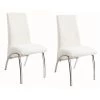 Ophelia Dining Chairs White and Chrome (Set of 2) by Coaster Home Furnishings 2 Ophelia Dining Chairs White and Chrome (Set of 2) by Coaster Home Furnishings -Coaster Home Furnishings Shop chrome coaster home furnishings dining chairs 121572 64 1000