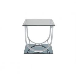 U-shaped End Table Chrome by Coaster Home Furnishings -Coaster Home Furnishings Shop chrome coaster home furnishings end side tables 704987 c3 1000