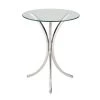 Round Snack Table Chrome by Coaster Home Furnishings -Coaster Home Furnishings Shop chrome coaster home furnishings end side tables 902869 64 1000