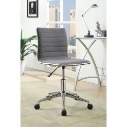 Adjustable Height Office Chair Grey and Chrome by Coaster Home Furnishings -Coaster Home Furnishings Shop chrome coaster home furnishings task chairs 800727 31 1000