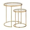 2- Piece Gold and Clear Round Glass Nesting Coffee Table Set by Coaster Home Furnishings 1 2- Piece Gold and Clear Round Glass Nesting Coffee Table Set by Coaster Home Furnishings -Coaster Home Furnishings Shop clear and gold coaster home furnishings nesting tables 935936 64 1000