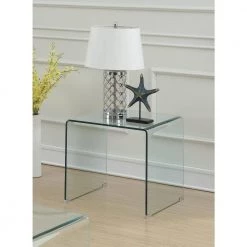 22 in. Clear Square Glass End Table by Coaster Home Furnishings -Coaster Home Furnishings Shop clear coaster home furnishings end side tables 705327 31 1000