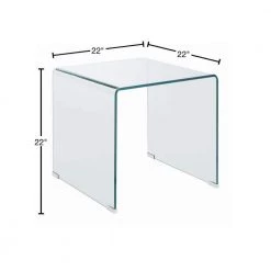 22 in. Clear Square Glass End Table by Coaster Home Furnishings -Coaster Home Furnishings Shop clear coaster home furnishings end side tables 705327 40 1000