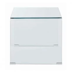 22 in. Clear Square Glass End Table by Coaster Home Furnishings -Coaster Home Furnishings Shop clear coaster home furnishings end side tables 705327 4f 1000