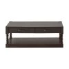 Christine 48.25 in. Coffee Bean and Gunmetal Rectangle Wood Coffee Table with 2-Drawers by Coaster Home Furnishings -Coaster Home Furnishings Shop coffee bean and gunmetal coaster home furnishings coffee tables 722578 64 1000