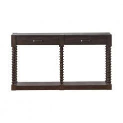 Christine 54.25 in. Coffee Bean Rectangle Wood Sofa Table with 2-Drawers by Coaster Home Furnishings