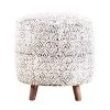 18 in. Cream and Black Backless Wood Frame Round Accent Stool by Coaster Home Furnishings -Coaster Home Furnishings Shop cream and black coaster home furnishings bar stools 915414 64 1000