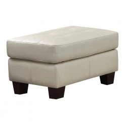 Samuel Cream Tufted Seat Ottoman by Coaster Home Furnishings -Coaster Home Furnishings Shop cream coaster home furnishings ottomans 501694 c3 1000