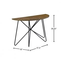 Churchill 47.5 in. Dark Brown and Black Semicircle Wood Sofa Table by Coaster Home Furnishings 10 Churchill 47.5 in. Dark Brown and Black Semicircle Wood Sofa Table by Coaster Home Furnishings -Coaster Home Furnishings Shop dark brown and black coaster home furnishings console tables 722899 40 1000