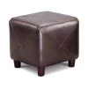 Dark Brown Cube Shaped Ottoman by Coaster Home Furnishings 2 Dark Brown Cube Shaped Ottoman by Coaster Home Furnishings -Coaster Home Furnishings Shop dark brown coaster home furnishings ottomans 500124 64 1000