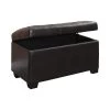Dark Brown Button Tufted Storage Ottoman by Coaster Home Furnishings -Coaster Home Furnishings Shop dark brown coaster home furnishings ottomans 500948 64 1000