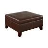 Dark Brown Upholstered Storage Ottoman by Coaster Home Furnishings -Coaster Home Furnishings Shop dark brown coaster home furnishings ottomans 501042 64 1000