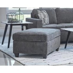 Mccord Dark Grey Upholstered Ottoman by Coaster Home Furnishings -Coaster Home Furnishings Shop dark grey and dark brown coaster home furnishings ottomans 509348 31 1000