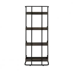 Ember 67.5in Dark Oak and Sandy Black 4-Shelf Bookcase by Coaster Home Furnishings -Coaster Home Furnishings Shop dark oak and sandy black coaster home furnishings bookcases bookshelves 803412 4f 1000