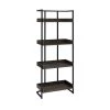 Ember 67.5in Dark Oak and Sandy Black 4-Shelf Bookcase by Coaster Home Furnishings -Coaster Home Furnishings Shop dark oak and sandy black coaster home furnishings bookcases bookshelves 803412 64 1000