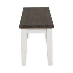 Kingman Espresso and White Bench (18.25 in. H x 54 in. W x 15 in. D) by Coaster Home Furnishings -Coaster Home Furnishings Shop espresso and white coaster home furnishings dining benches 109543 4f 1000