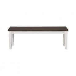 Kingman Espresso and White Bench (18.25 in. H x 54 in. W x 15 in. D) by Coaster Home Furnishings -Coaster Home Furnishings Shop espresso and white coaster home furnishings dining benches 109543 c3 1000