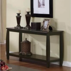 47.5 in. Espresso Rectangle Wood Sofa Table with Lower Shelf by Coaster Home Furnishings -Coaster Home Furnishings Shop espresso coaster home furnishings console tables 701079 31 1000