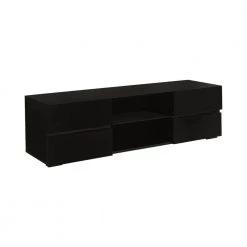 55.25 in. Glossy Black TV Console with 4 Drawers Fits TV's up to 60 in. by Coaster Home Furnishings