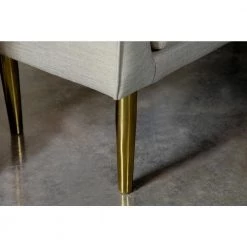 Light Grey and Gold Bench with Low Back 24.5 in. x 50.5 in. x 22.75 in. by Coaster Home Furnishings -Coaster Home Furnishings Shop gold light grey coaster home furnishings bedroom benches 905687 1f 1000