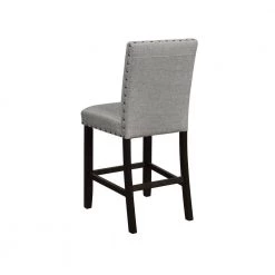 Keat 40.25 in. Antique Noir and Grey Solid Back Wood Frame Counter Height Stool with Nailhead Trim (Set of 2) by Coaster Home Furnishings -Coaster Home Furnishings Shop grey and antique noir coaster home furnishings bar stools 193128 c3 1000