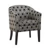 Grey and Black Barrel Back Accent Chair by Coaster Home Furnishings -Coaster Home Furnishings Shop grey and black coaster home furnishings accent chairs 900435 64 1000