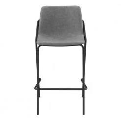 39.25 in. Black and Grey Upholstered Low Back Metal Frame Bar Stool (Set of 2) by Coaster Home Furnishings -Coaster Home Furnishings Shop grey and black coaster home furnishings bar stools 183453 c3 1000