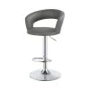 35in. Grey and Chrome Open Back Metal Frame Adjustable Bar Stool by Coaster Home Furnishings -Coaster Home Furnishings Shop grey and chrome coaster home furnishings bar stools 120397 64 1000
