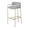 36.5 in. H Gold and Grey Low Back Metal Frame Bar Stool with Fabric Seat by Coaster Home Furnishings -Coaster Home Furnishings Shop grey and gold coaster home furnishings bar stools 182160 64 1000