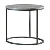 23 in. Grey and Gunmetal Round Wood Top End Table by Coaster Home Furnishings -Coaster Home Furnishings Shop grey and gunmetal coaster home furnishings end side tables 736027 64 1000