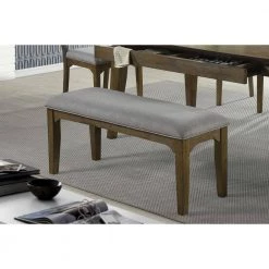 Rayleene Medium Brown and Grey Bench with Cushion Seat (20.25 in. H x 46 in. W x 15.75 in. D) by Coaster Home Furnishings 9 Rayleene Medium Brown and Grey Bench with Cushion Seat (20.25 in. H x 46 in. W x 15.75 in. D) by Coaster Home Furnishings -Coaster Home Furnishings Shop grey and medium brown coaster home furnishings bedroom benches 110736 31 1000