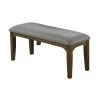 Rayleene Medium Brown and Grey Bench with Cushion Seat (20.25 in. H x 46 in. W x 15.75 in. D) by Coaster Home Furnishings -Coaster Home Furnishings Shop grey and medium brown coaster home furnishings bedroom benches 110736 64 1000