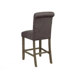 40.5 in. H Rustic Brown and Grey Tufted Back Wood Frame Counter Height Stool with Fabric Seat (Set of 2) by Coaster Home Furnishings -Coaster Home Furnishings Shop grey and rustic brown coaster home furnishings bar stools 193178 4f 1000