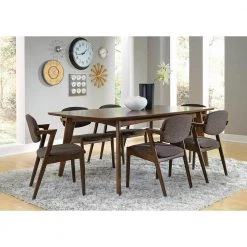 Malone Grey and Dark Walnut Dining Side Chairs (Set of 2) by Coaster Home Furnishings -Coaster Home Furnishings Shop grey dark walnut coaster home furnishings dining chairs 105352 31 1000