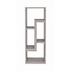 22 in. Grey Driftwood 5-Shelf Convertible TV Console and Bookcase by Coaster Home Furnishings 12 22 in. Grey Driftwood 5-Shelf Convertible TV Console and Bookcase by Coaster Home Furnishings -Coaster Home Furnishings Shop grey driftwood coaster home furnishings bookcases bookshelves 802330 4f 1000